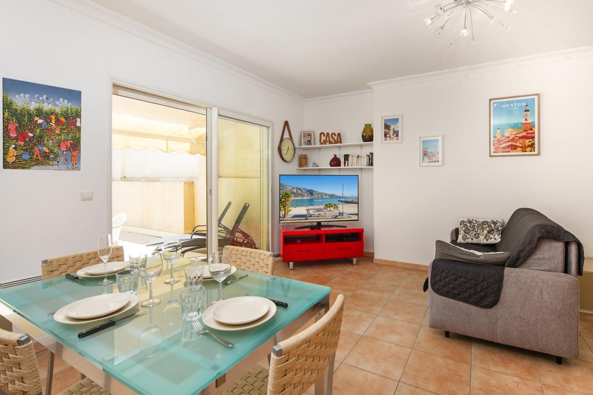 L'Imperial, Terrasse Apartment Menton Bagian luar foto
